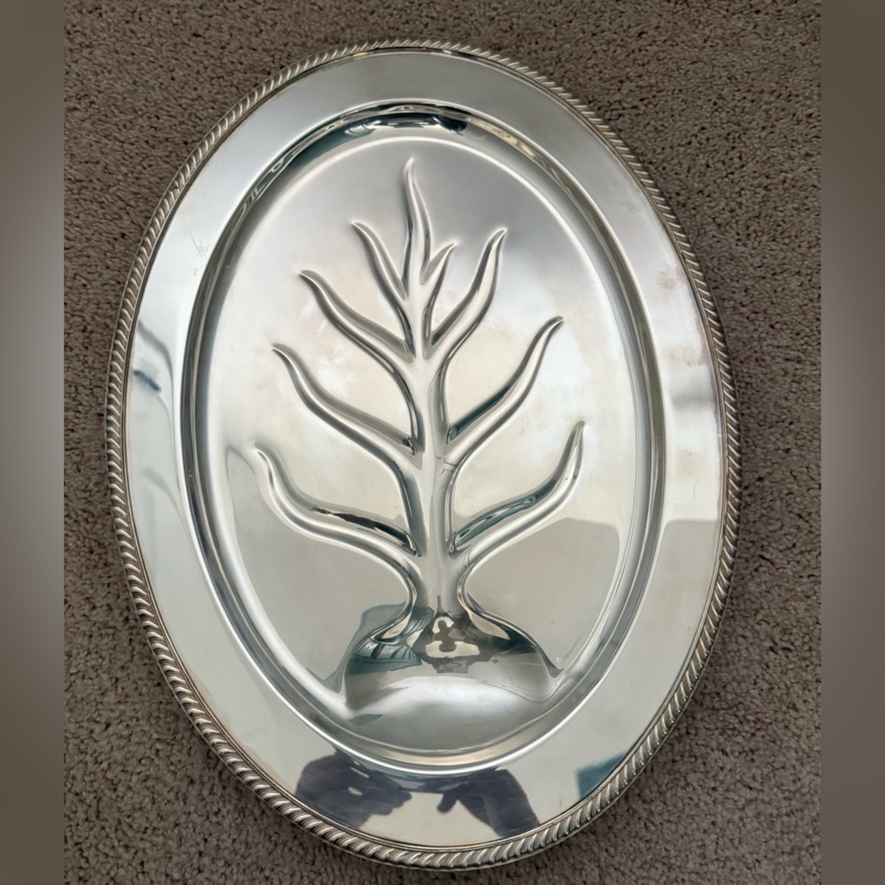 Silver Oval Serving Platter